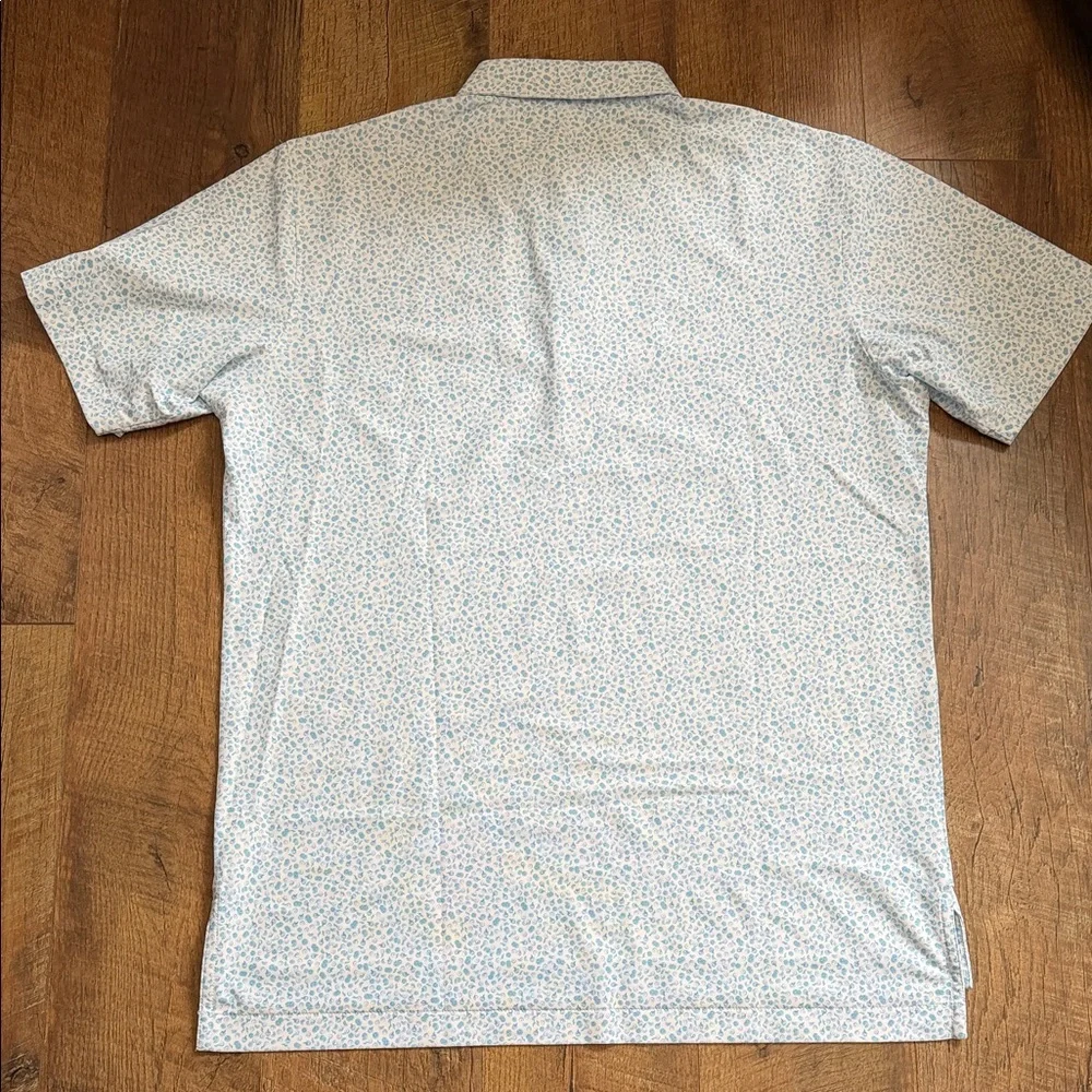 Peter Millar Sky Blue Patterned Polo Shirt - Picture 7 of 7